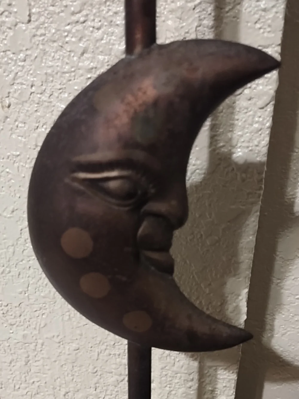 Decorative Moon Candle Holder in Bronze -